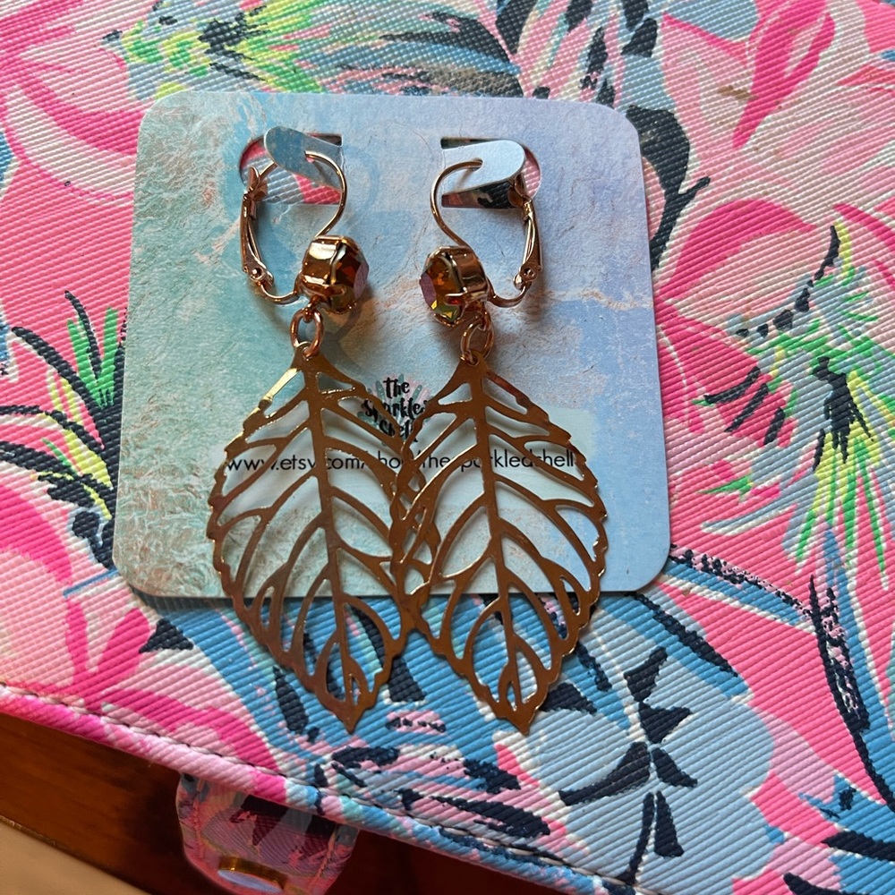 Swarovski crystal dangle earrings